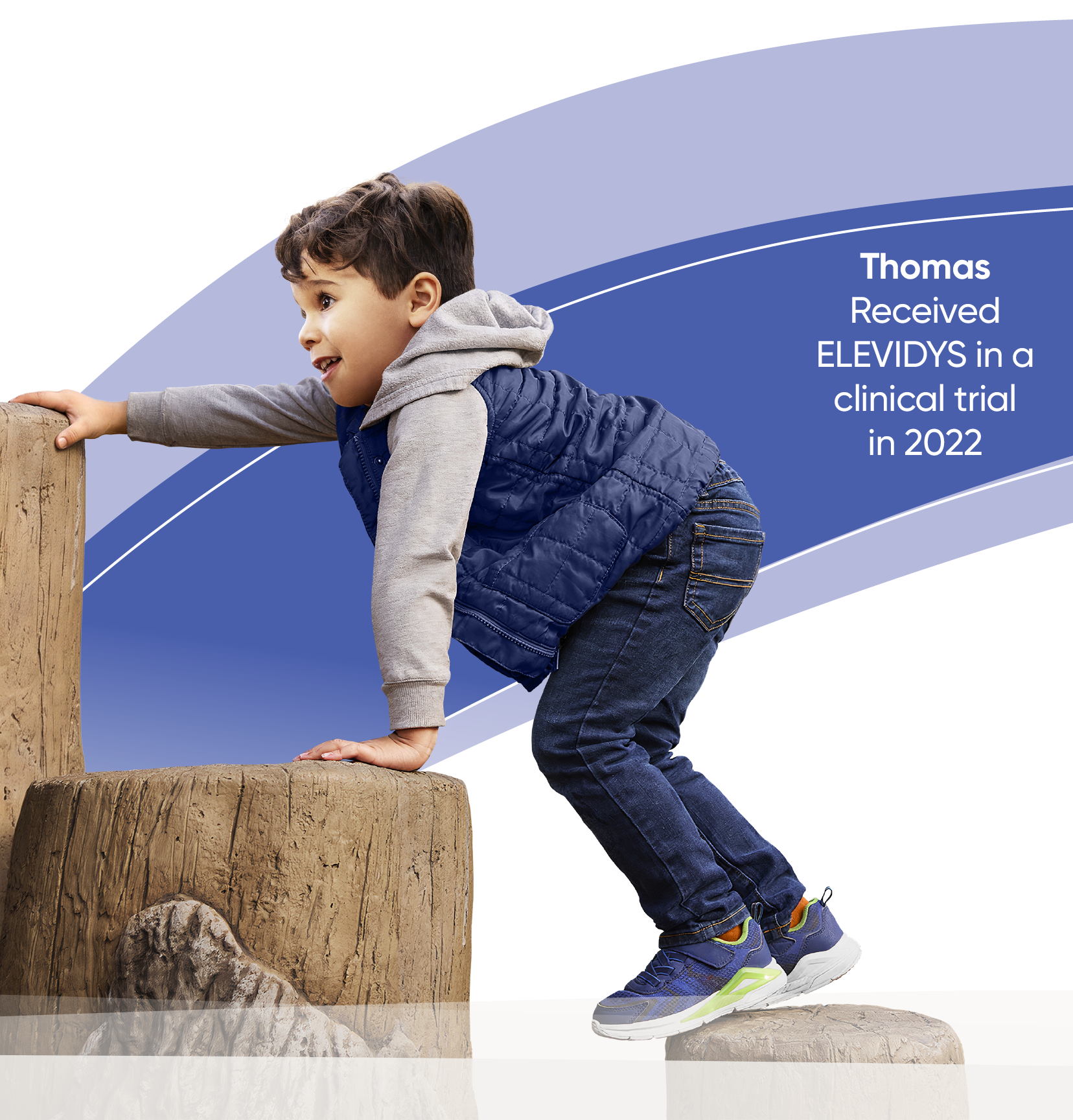 Thomas received ELEVIDYS in a clinical trial in 2022 