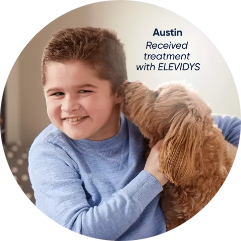 Boy who received treatment with ELEVIDYS