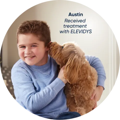 Austin received treatment with ELEVIDYS