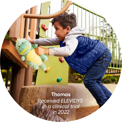 Thomas received ELEVIDYS in a clinical trial in 2022 