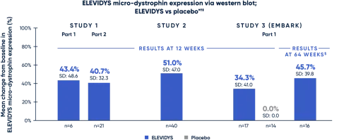 ELEVIDYS micro-dystrophin expression via western blot 